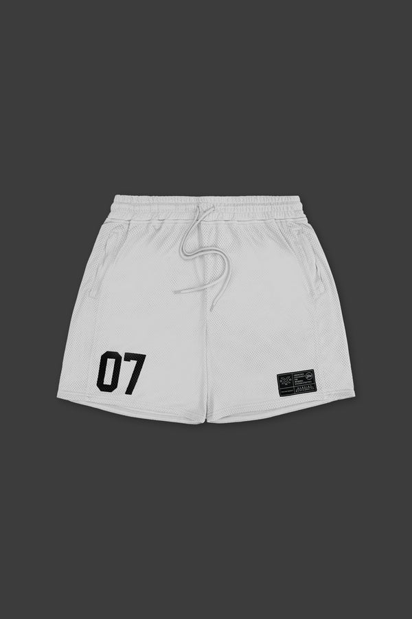 XENO 7TH ANNIV.  MESH SHORTS WHITE