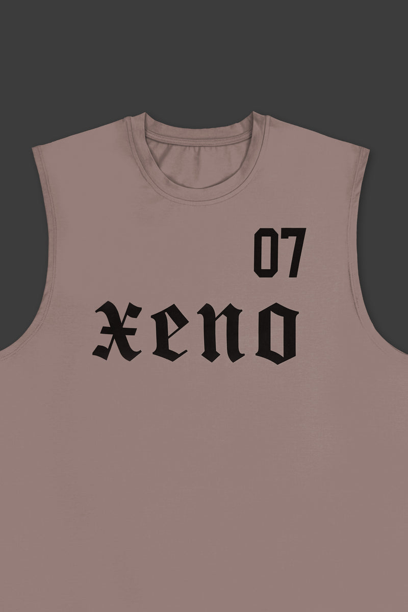 XENO 7TH ANNIV.  SLEEVELESS TEE DUSTY PINK