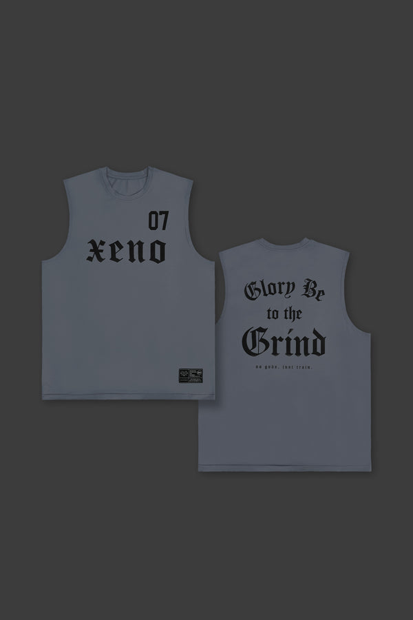 XENO 7TH ANNIV.  SLEEVELESS TEE GRAY