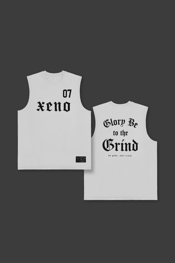 XENO 7TH ANNIV.  SLEEVELESS TEE WHITE