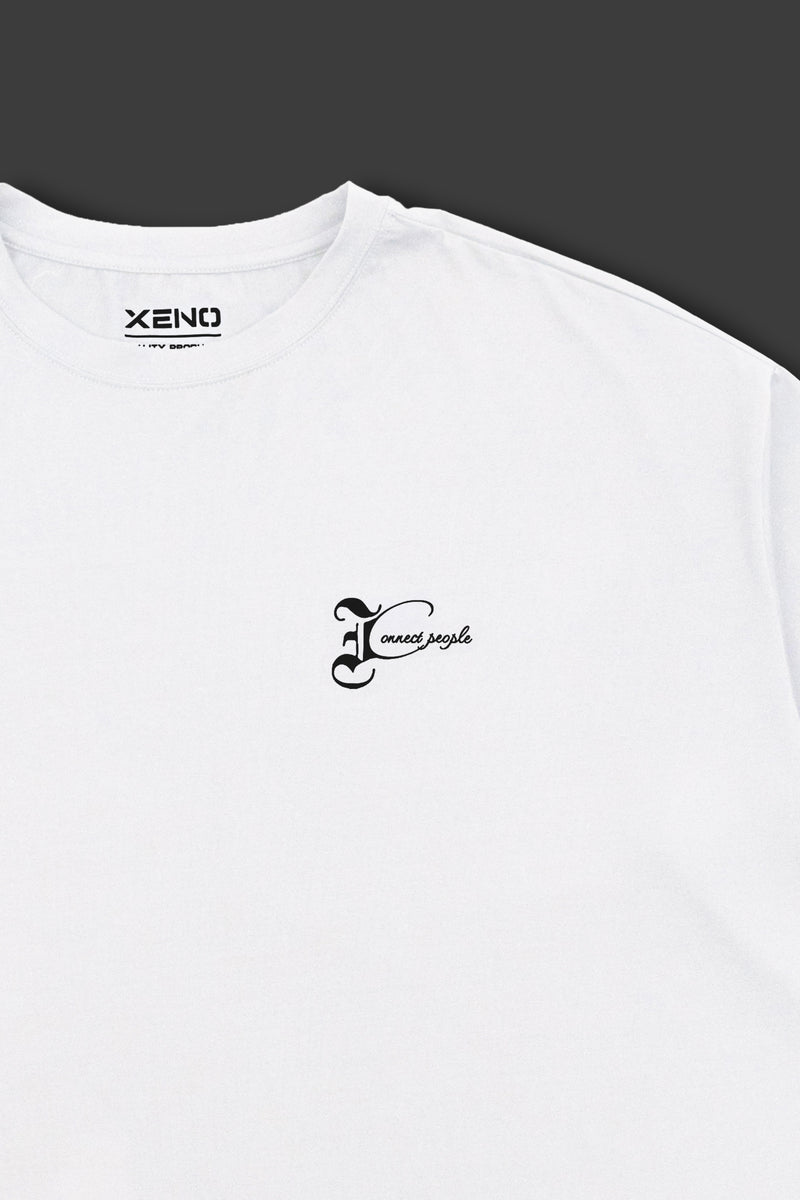 XENO BLACK LETTER T-SHIRT WHITE