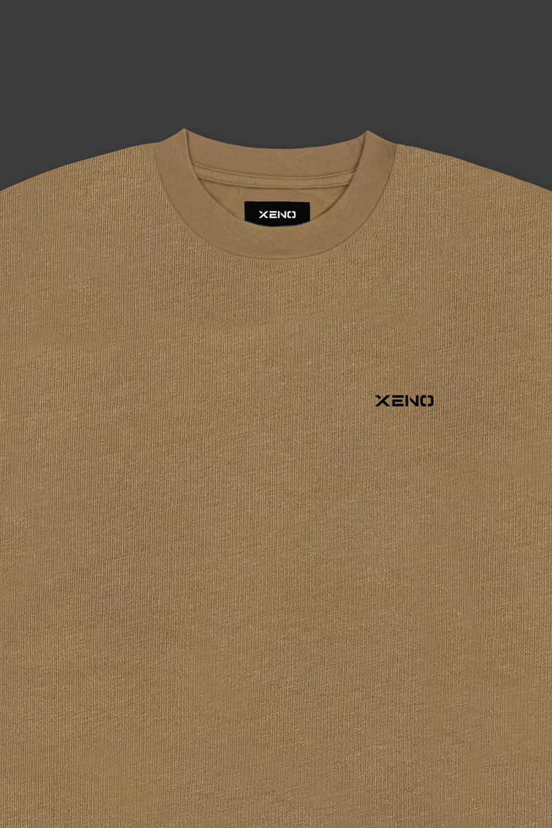 XENO WORKOUT CLUB OVER SIZED T-SHIRT BEIGE