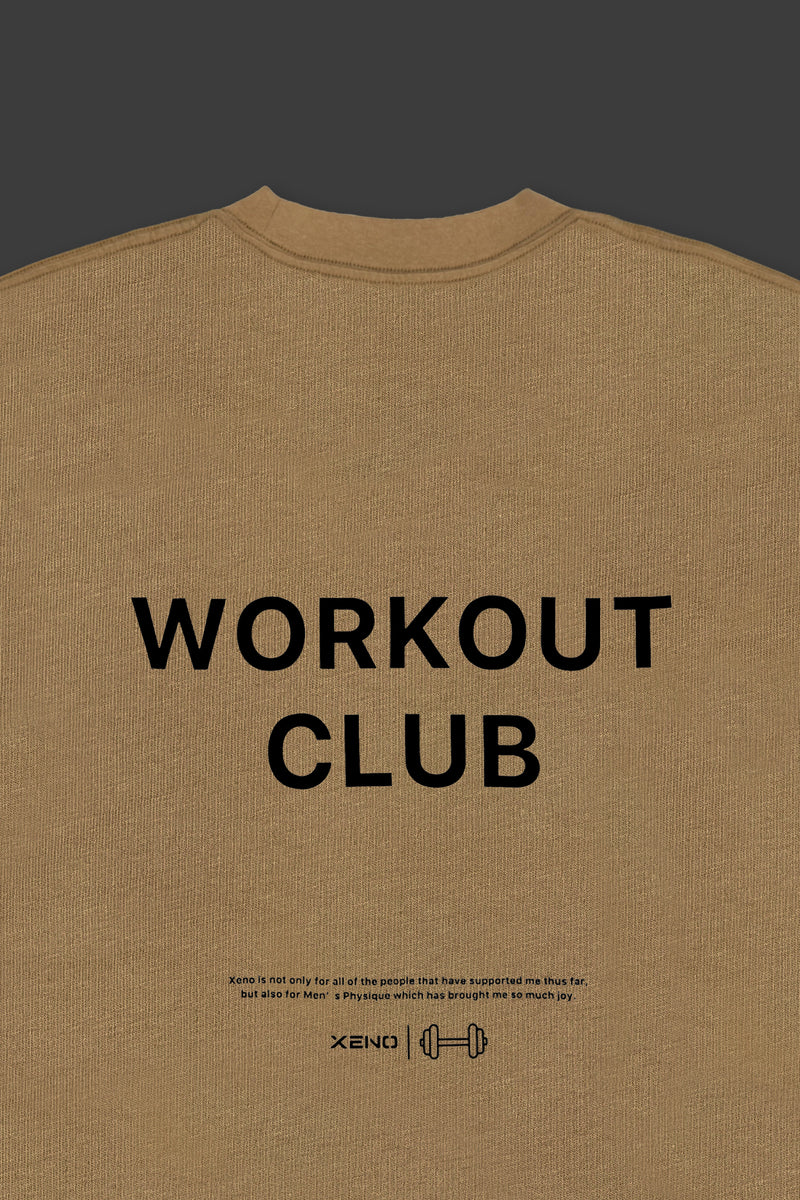 XENO WORKOUT CLUB OVER SIZED T-SHIRT BEIGE