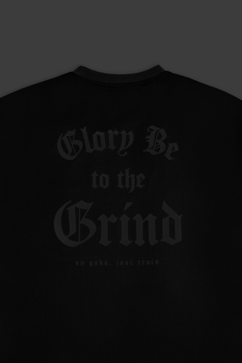 XENO 7TH ANNIV. OVER SIZED MESH T-SHIRT BLACK x BLACK