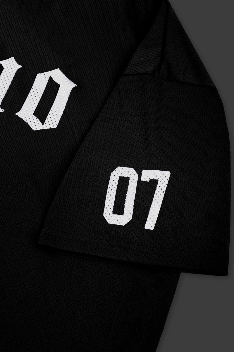 XENO 7TH ANNIV. OVER SIZED MESH T-SHIRT BLACK x WHITE