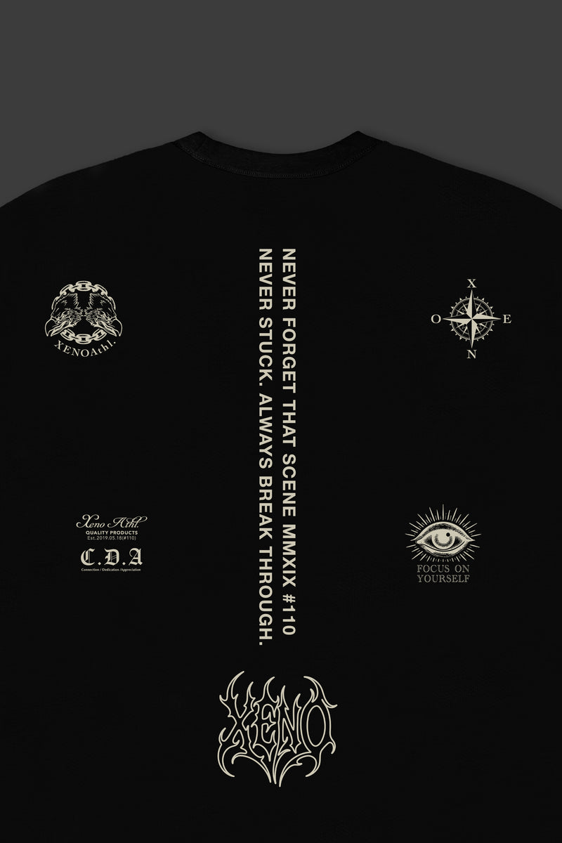 XENO “NFTS” OVERSIZED T-SHIRT BLACK