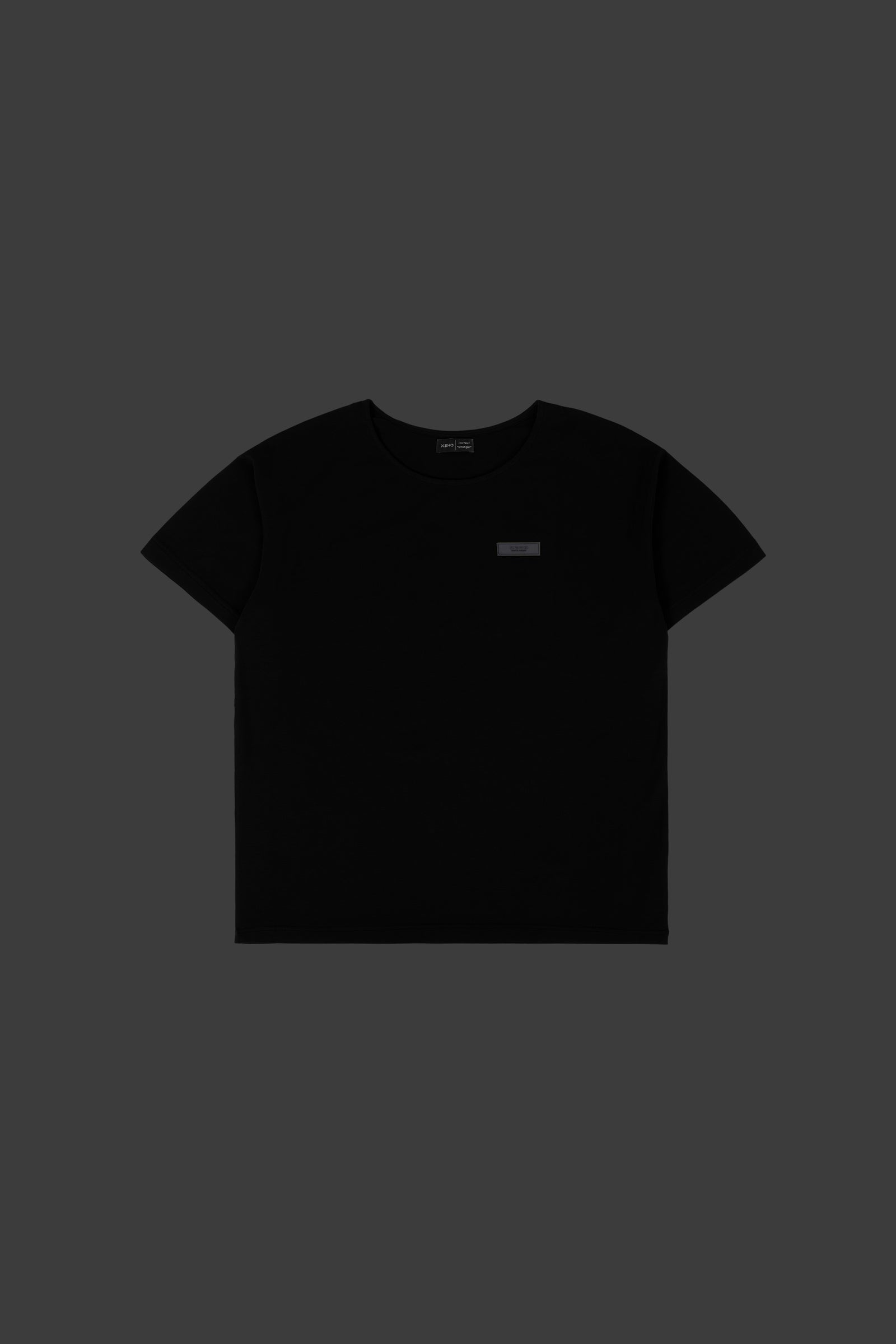 XENO OVERSIZED SILICON LOGO T-SHIRTS BLACK