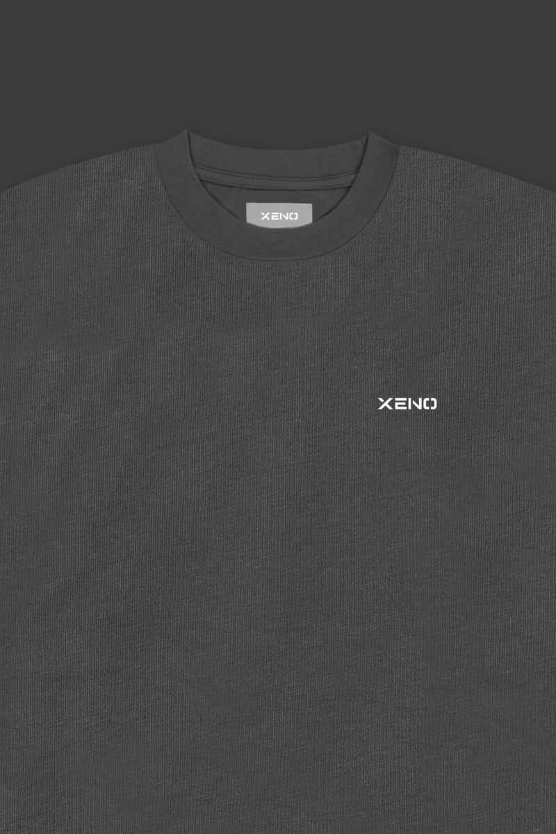 XENO WORKOUT CLUB OVER SIZED T-SHIRT BLUE GRAY