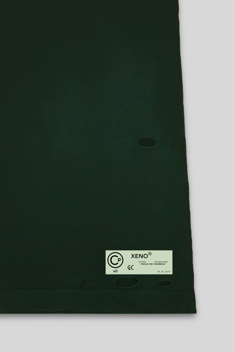 XENO DAMAGE T-SHIRT GREEN