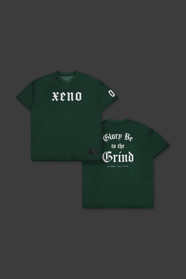 XENO 7TH ANNIV. OVER SIZED MESH T-SHIRT GREEN