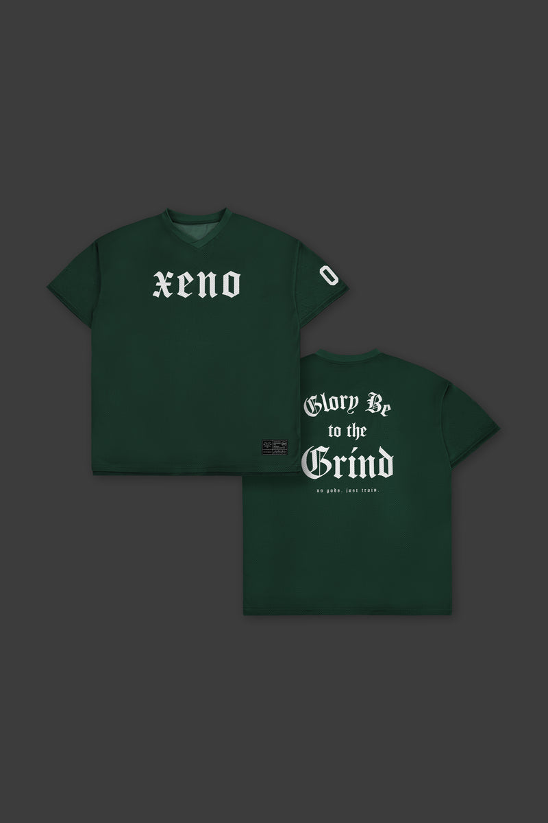 XENO 7TH ANNIV. OVER SIZED MESH T-SHIRT GREEN