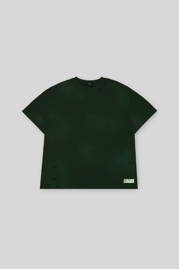 XENO DAMAGE T-SHIRT GREEN