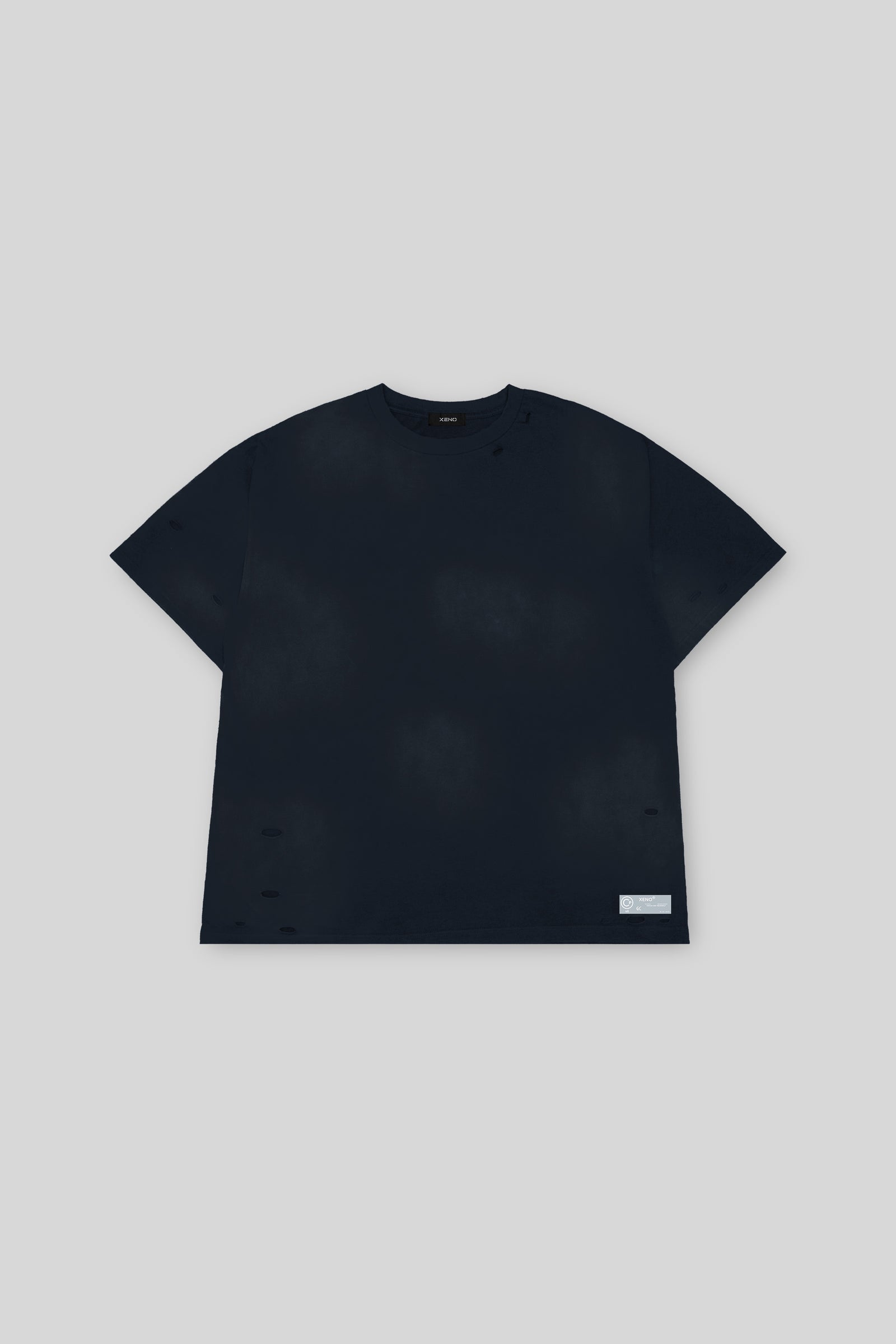 XENO DAMAGE T-SHIRT NAVY