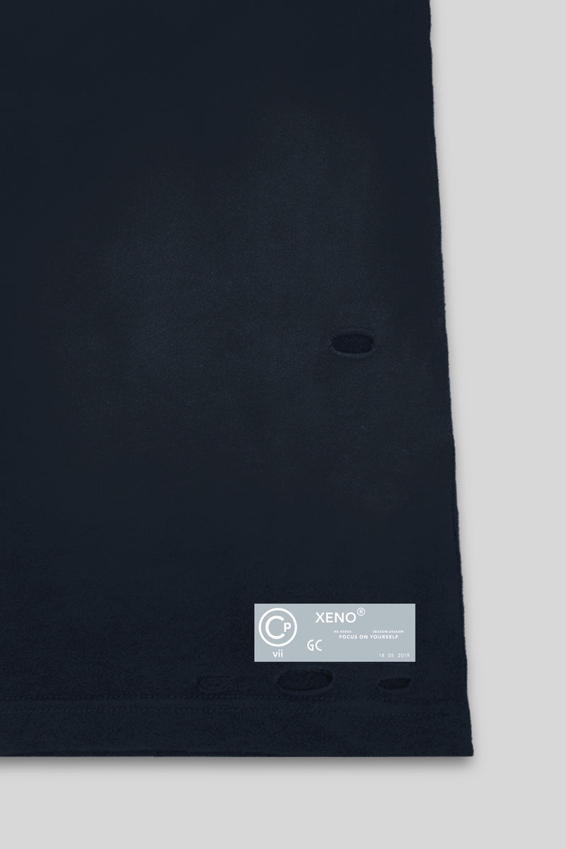 XENO DAMAGE T-SHIRT NAVY