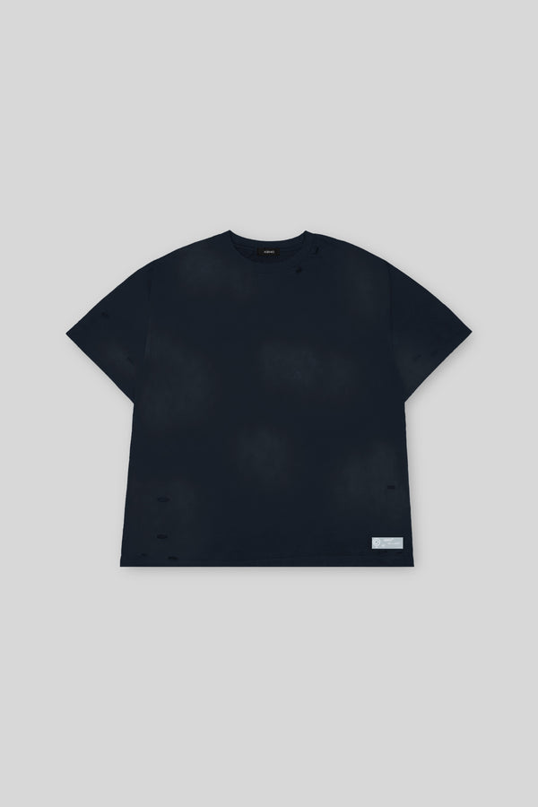 XENO DAMAGE T-SHIRT NAVY