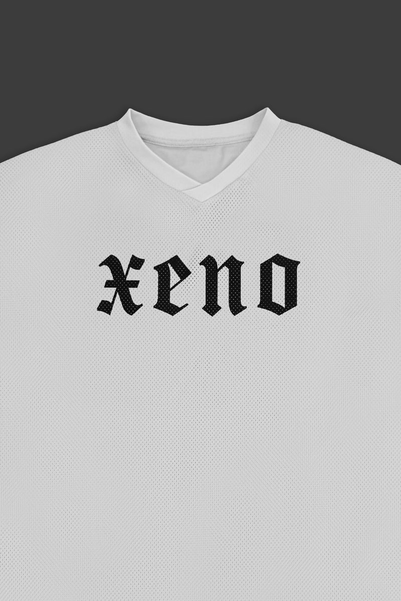 XENO 7TH ANNIV. OVER SIZED MESH T-SHIRT WHITE