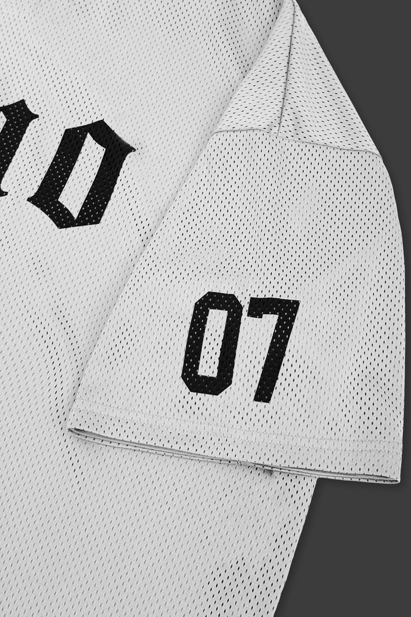 XENO 7TH ANNIV. OVER SIZED MESH T-SHIRT WHITE