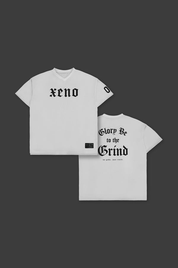 XENO 7TH ANNIV. OVER SIZED MESH T-SHIRT WHITE