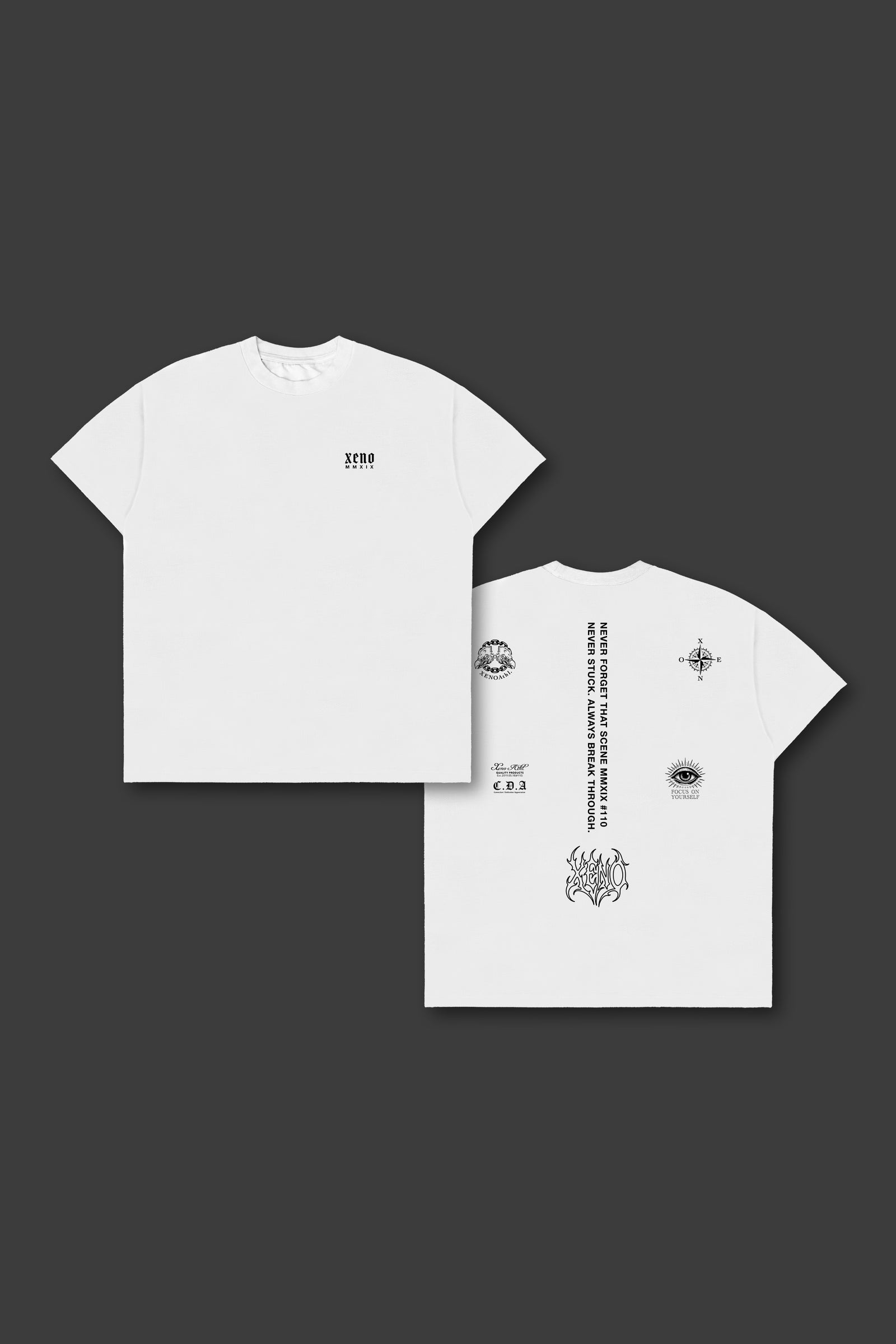 XENO “NFTS” OVERSIZED T-SHIRT WHITE