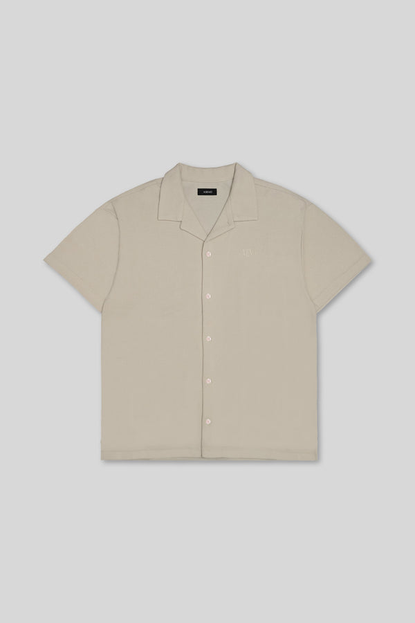 XENO WAFFLE RELAXED SHIRTS WHITE BEIGE