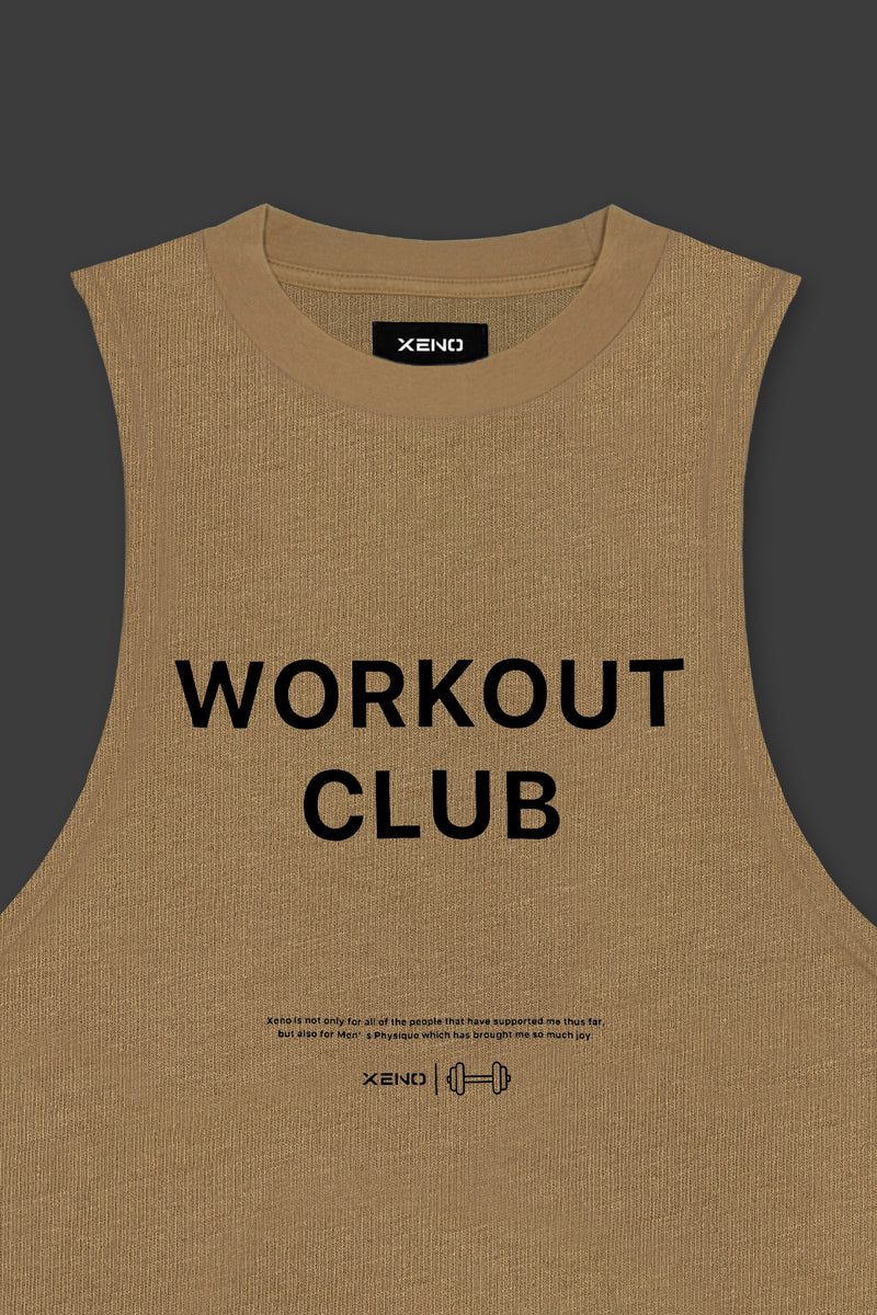 XENO WORKOUT CLUB TANK TOP BEIGE