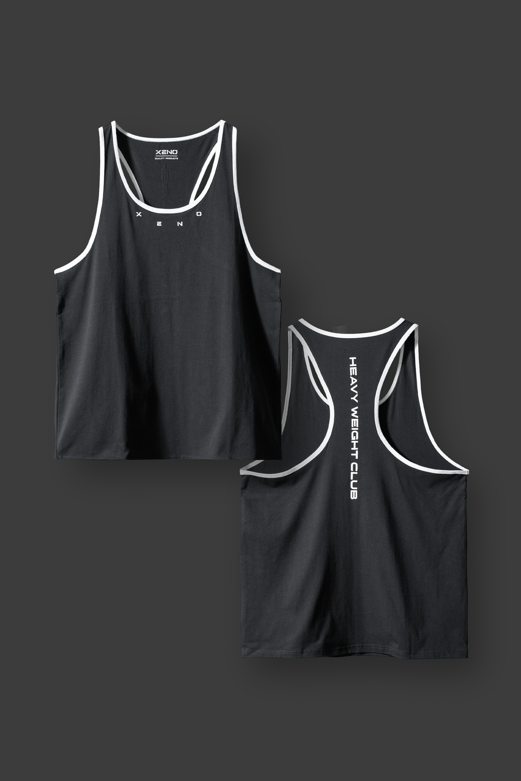 XENO HeavyWeight Club Tank Black