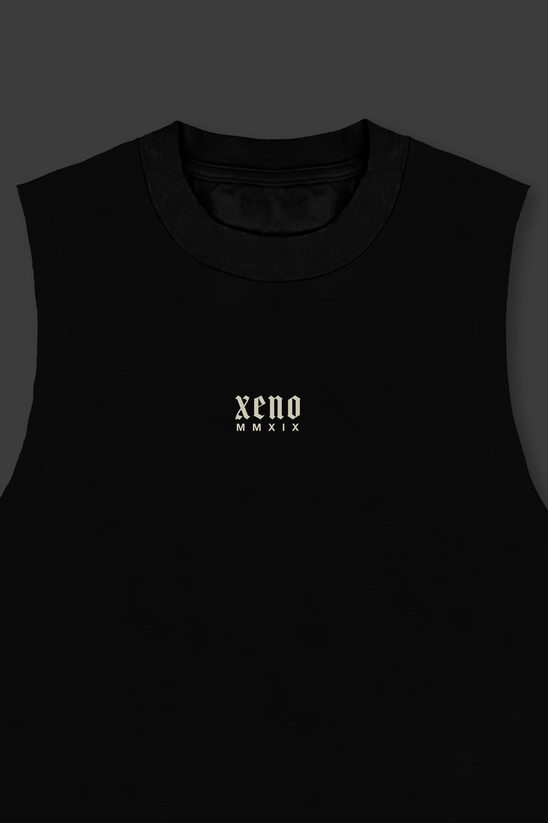 XENO “NFTS”SLEEVELESS TEE BLACK