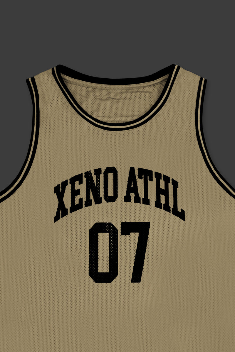 XENO 7TH ANNIV.  MESH TANKTOP BEIGE