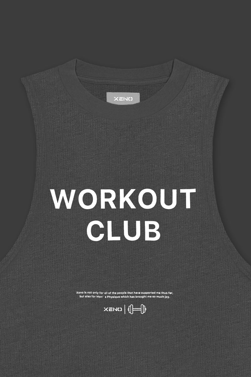 XENO WORKOUT CLUB TANK TOP BLUE GRAY