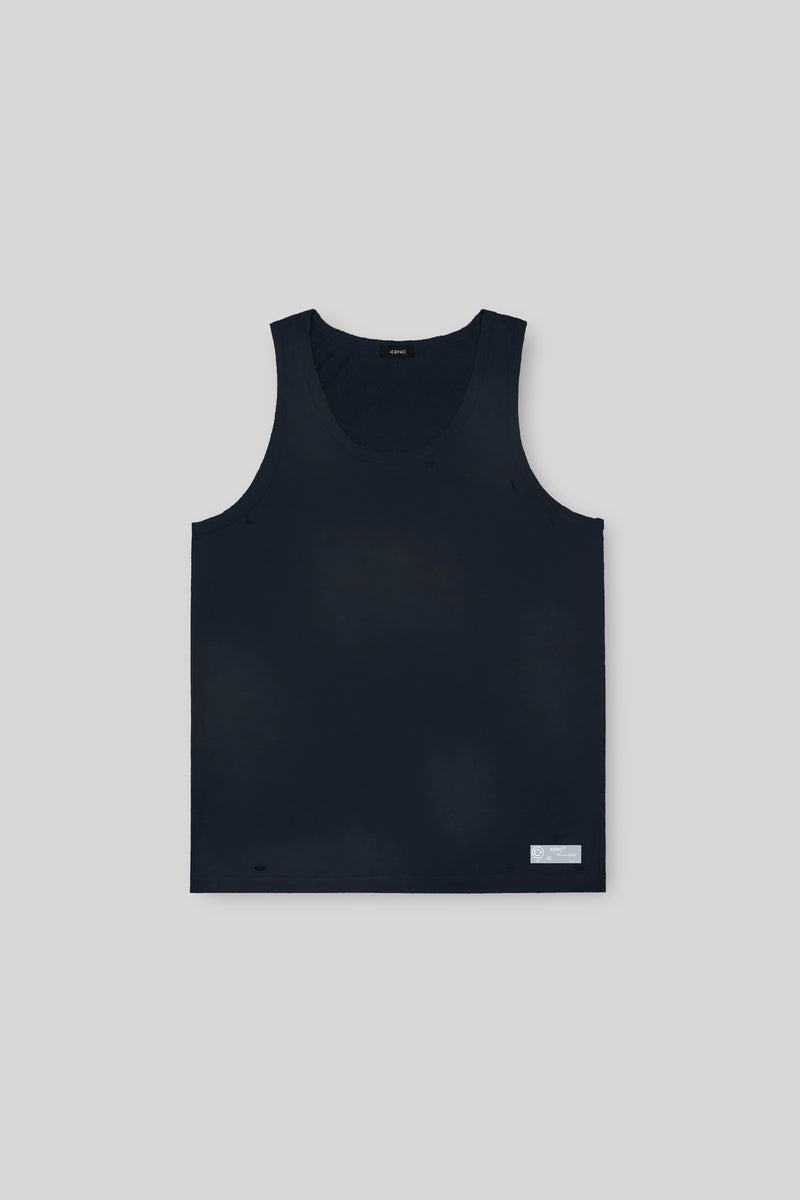 XENO DAMAGE TANKTOP NAVY