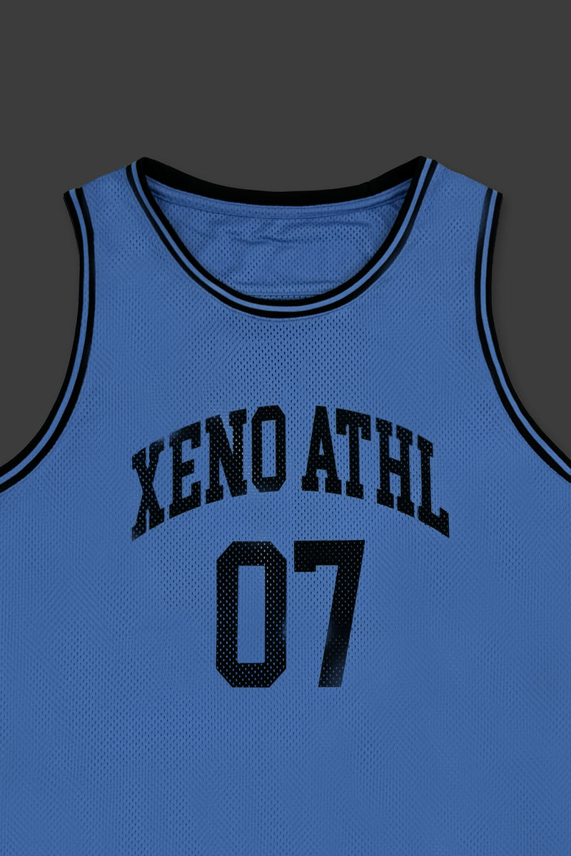 XENO 7TH ANNIV.  MESH TANKTOP SAXE