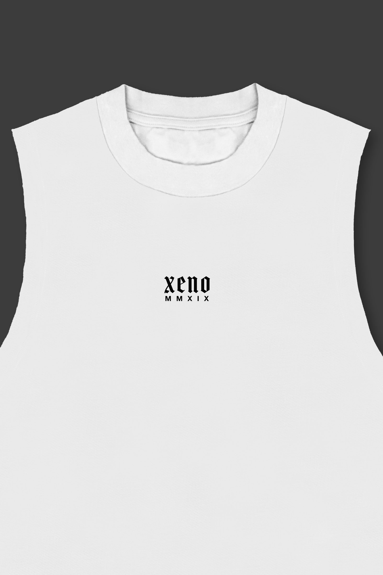 XENO “NFTS”SLEEVELESS TEE WHITE