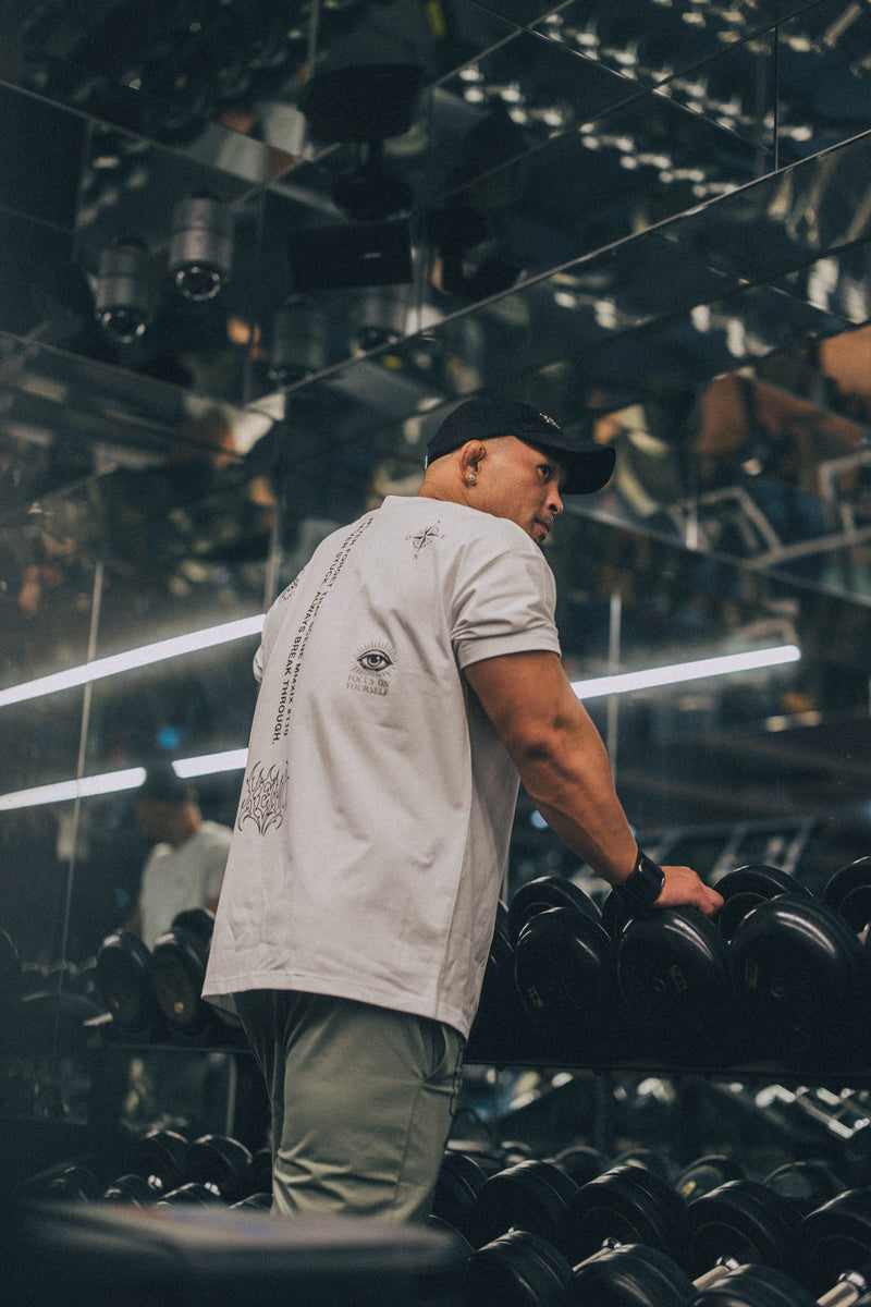 XENO “NFTS” SWEAT SHORTS GREEN GRAY