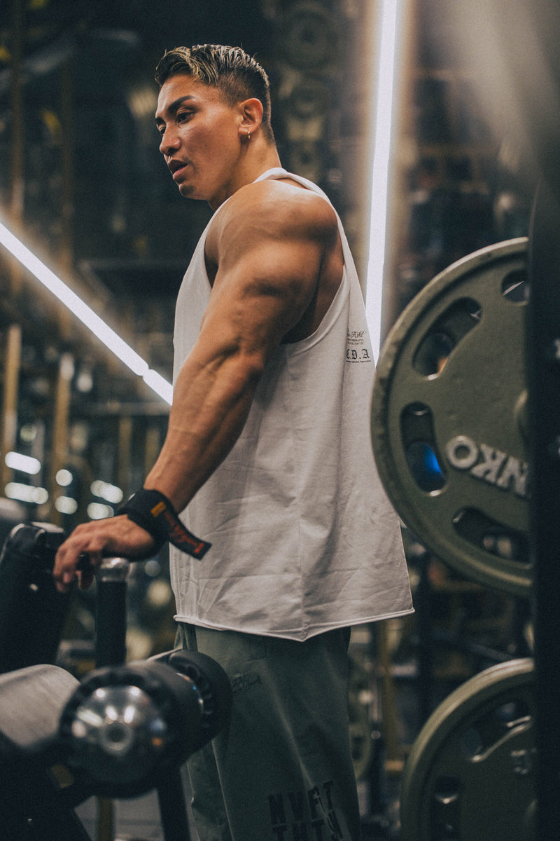 XENO “NFTS”SLEEVELESS TEE WHITE