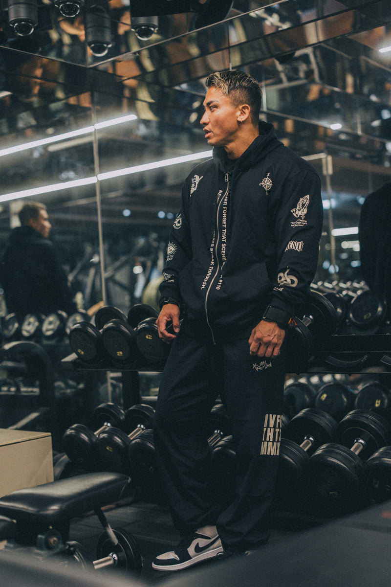 XENO “NFTS” SWEAT PANTS BLACK
