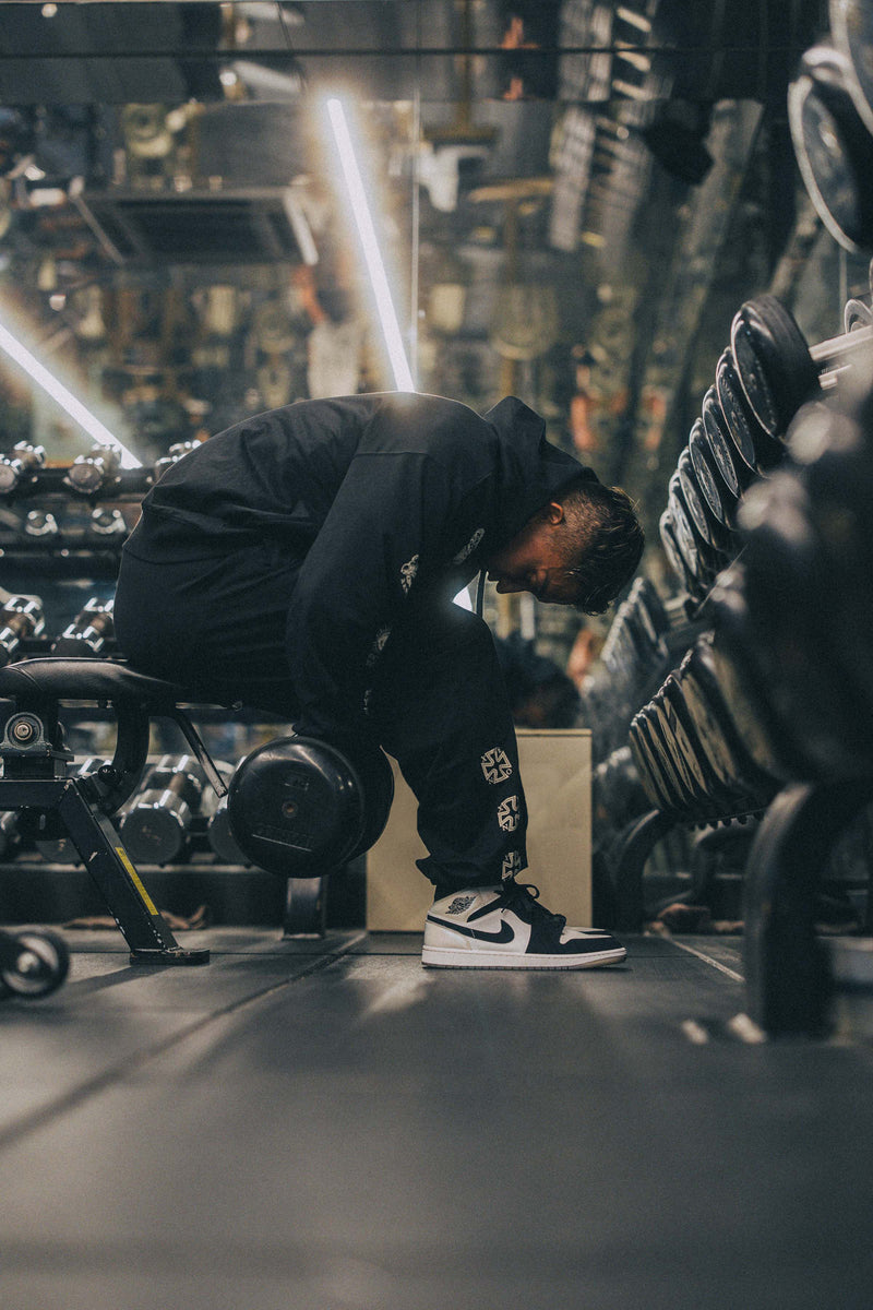 XENO “NFTS” SWEAT PANTS BLACK