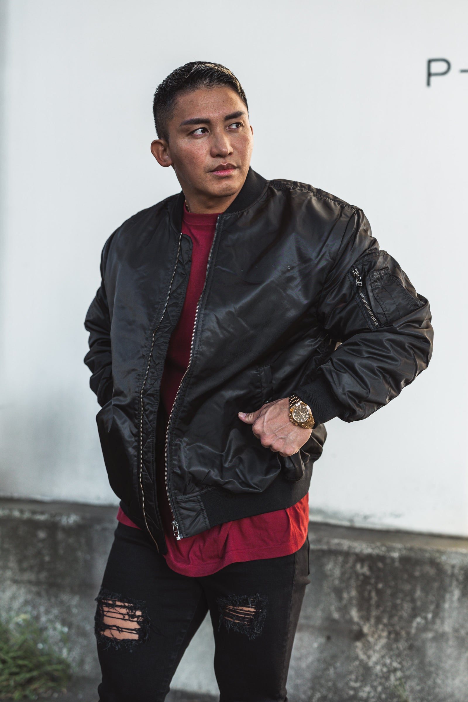 XENO 3D PRINT MA-1 JACKET BlackBlack