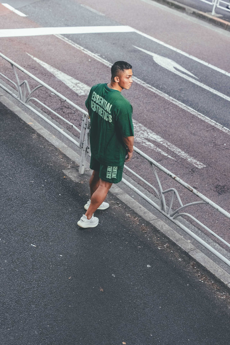 XENO PUFF PRINT SHORTS GREEN