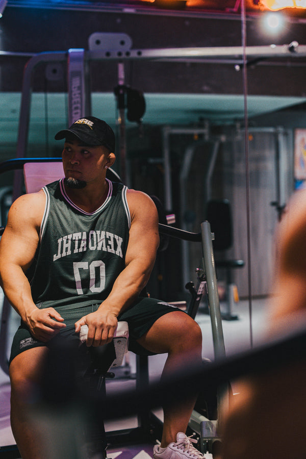 XENO 7TH ANNIV.  MESH TANKTOP GREEN