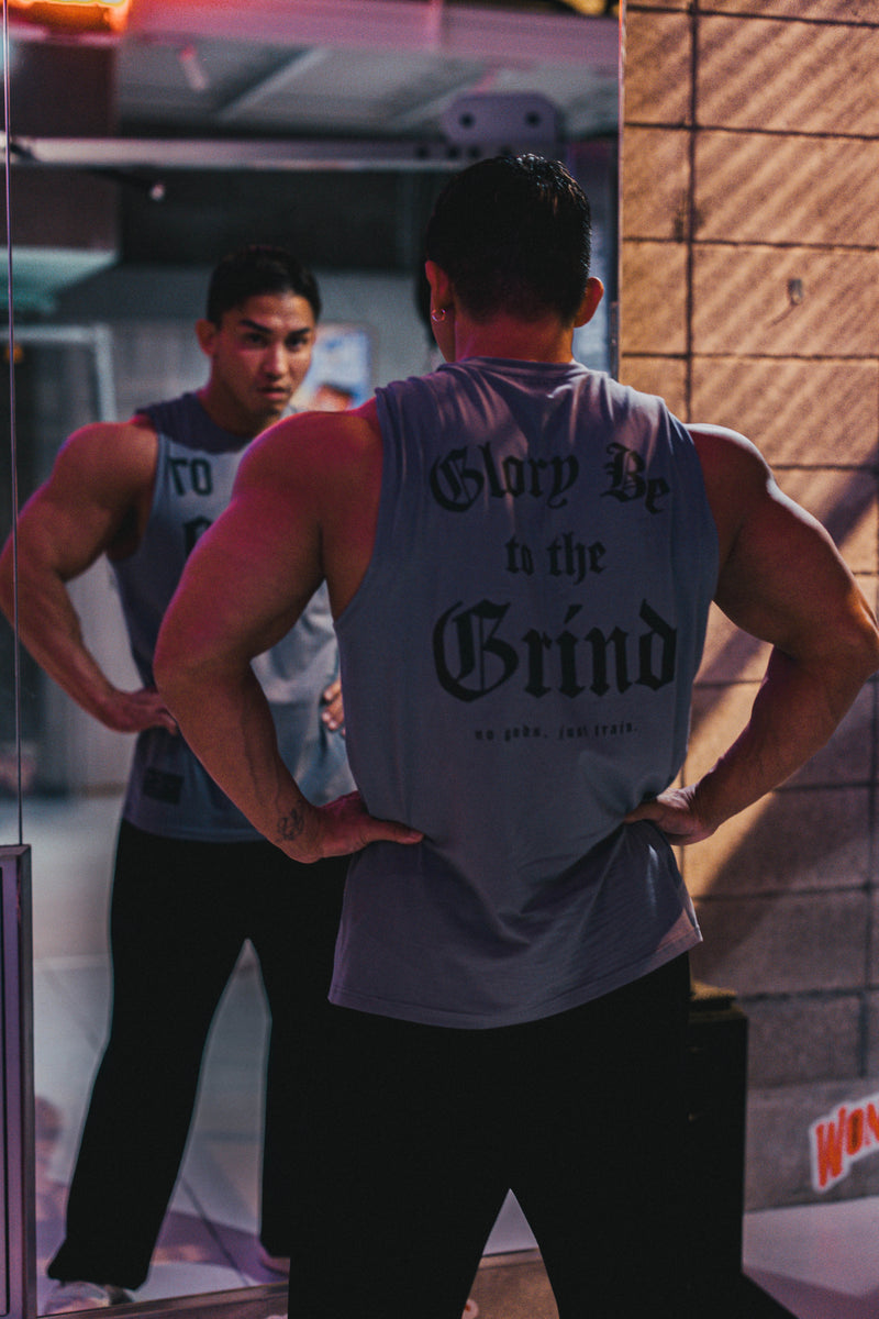 XENO 7TH ANNIV.  SLEEVELESS TEE GRAY