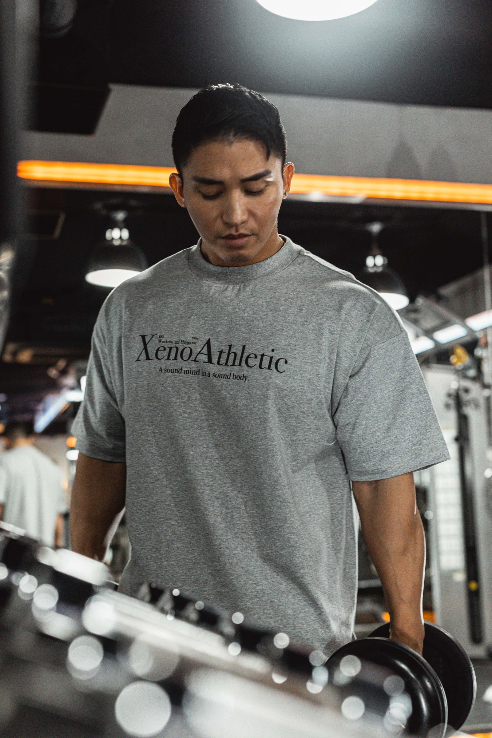 XENO ATHLETIC LOGO T-SHIRT Gray