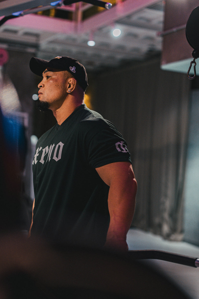 XENO 7TH ANNIV. OVER SIZED MESH T-SHIRT GREEN