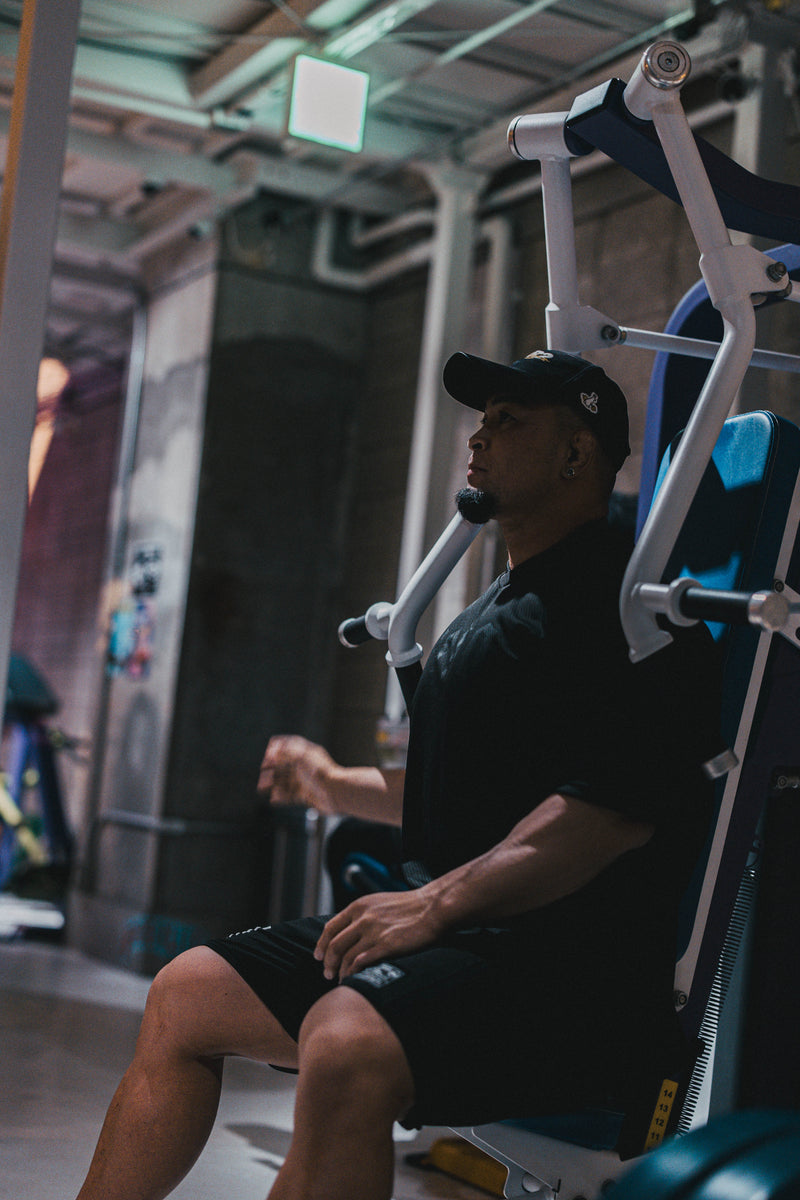 XENO 7TH ANNIV. OVER SIZED MESH T-SHIRT BLACK x BLACK