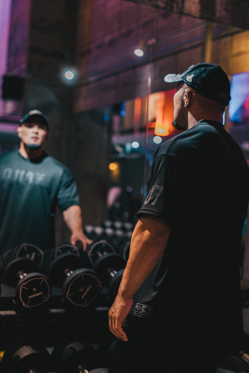 XENO 7TH ANNIV. OVER SIZED MESH T-SHIRT BLACK x BLACK