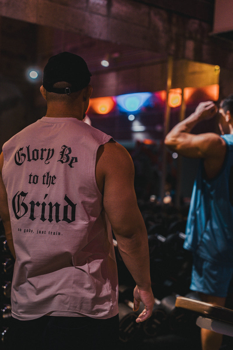 XENO 7TH ANNIV.  SLEEVELESS TEE DUSTY PINK