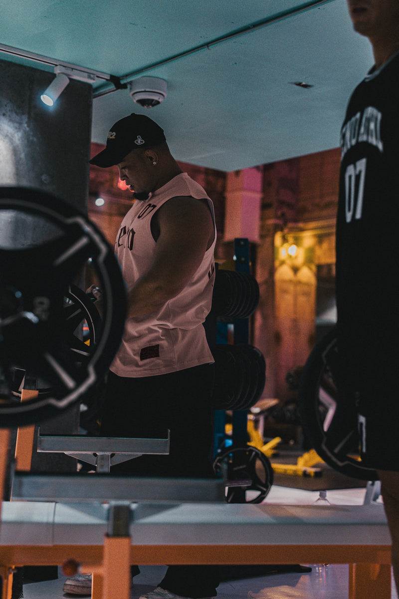 XENO 7TH ANNIV.  SLEEVELESS TEE DUSTY PINK