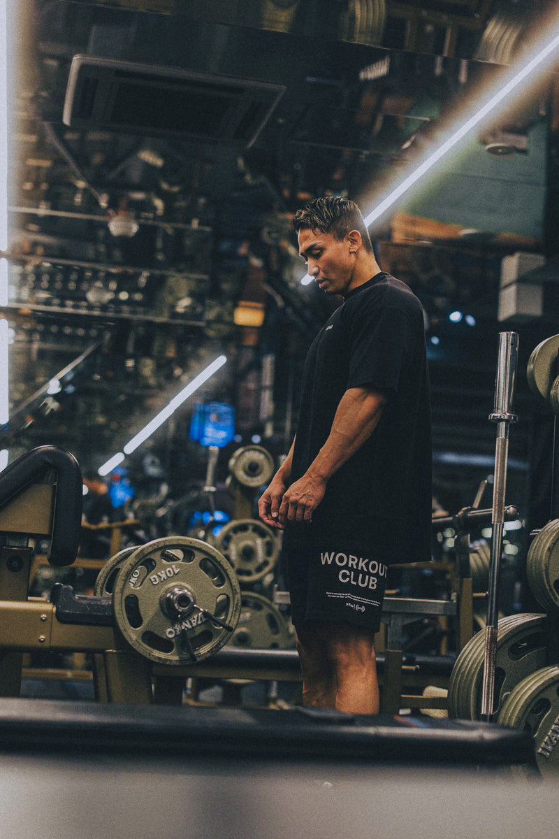 XENO WORKOUT CLUB SWEAT SHORTS BLACK
