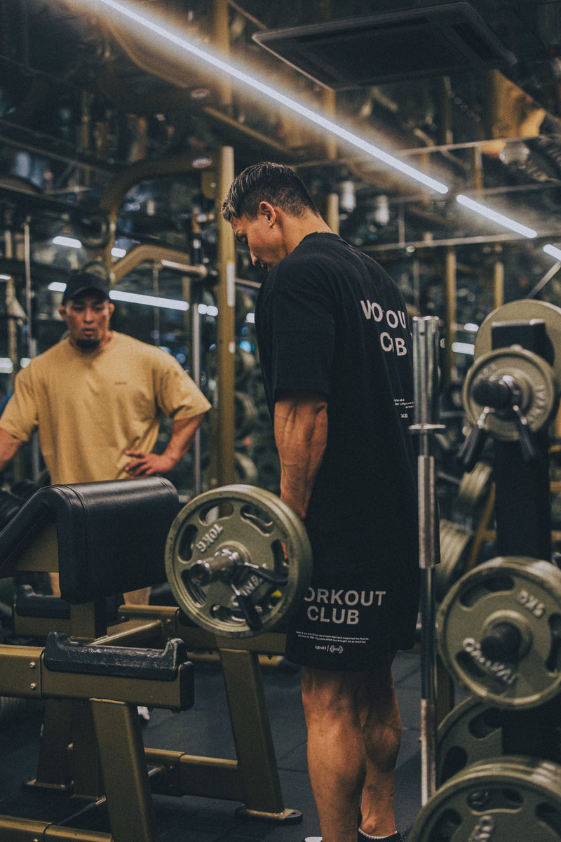 XENO WORKOUT CLUB SWEAT SHORTS BLACK