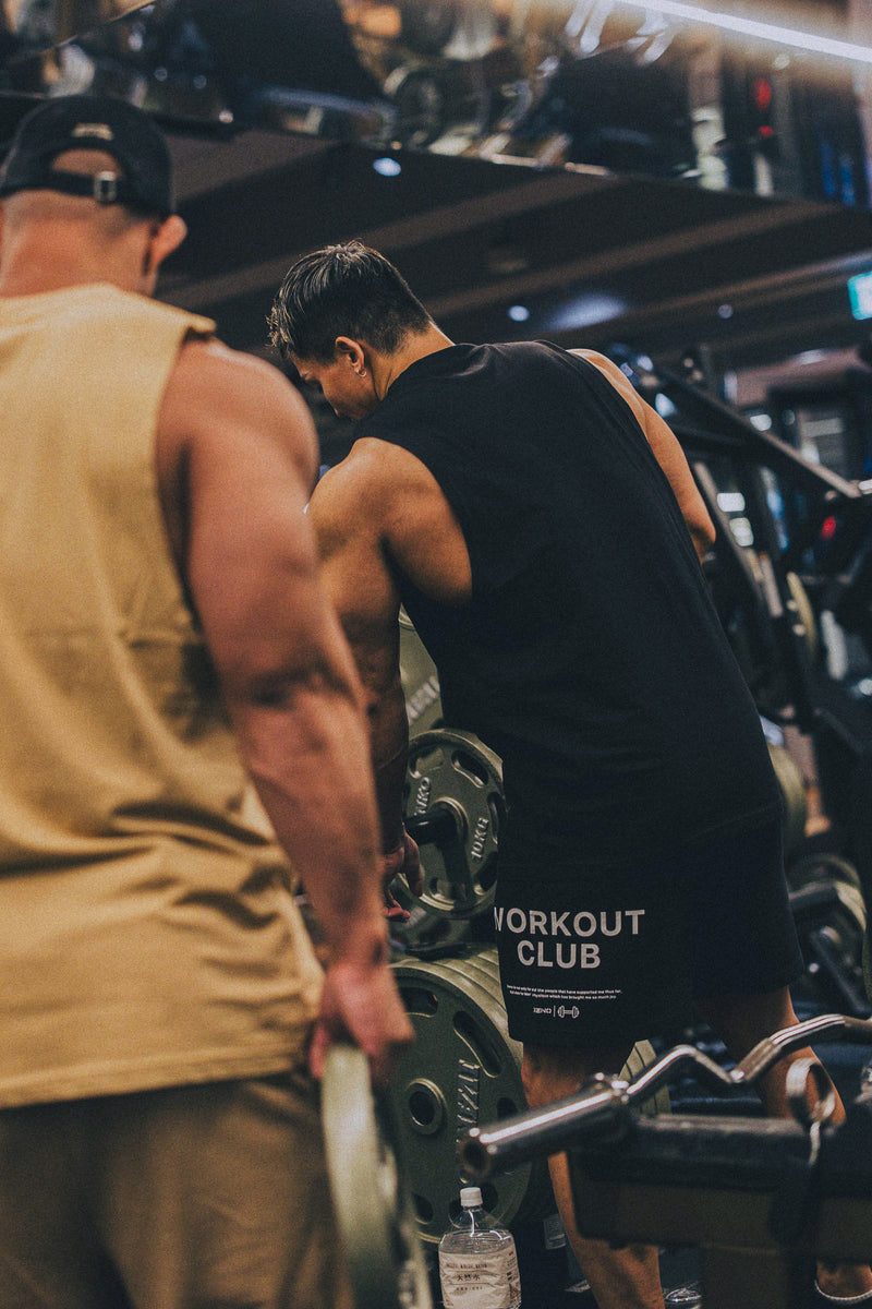 XENO WORKOUT CLUB SWEAT SHORTS BLACK