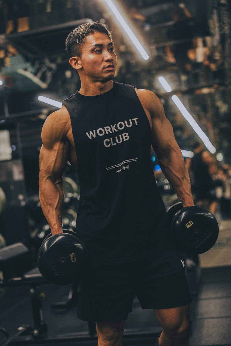 XENO WORKOUT CLUB TANK TOP BLACK
